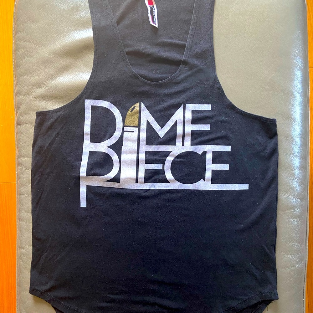 Dimepiece tank top. Black. Size L.
